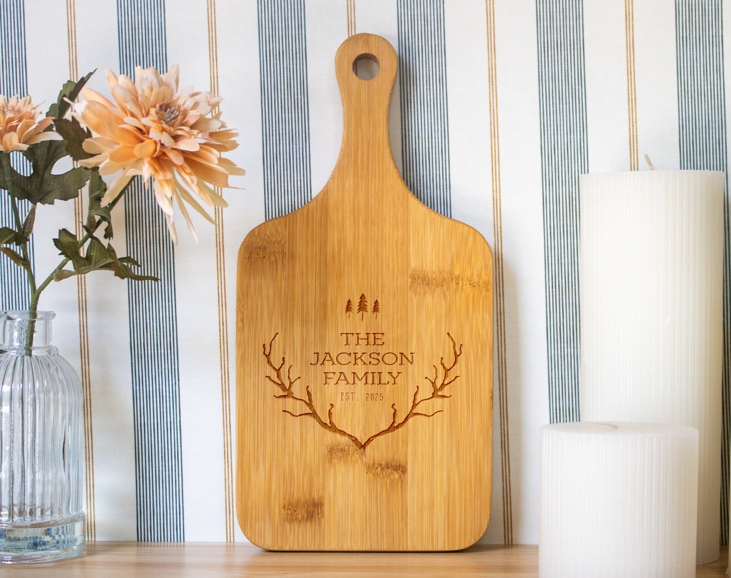 Rustic Country Antlers with Trees - 019