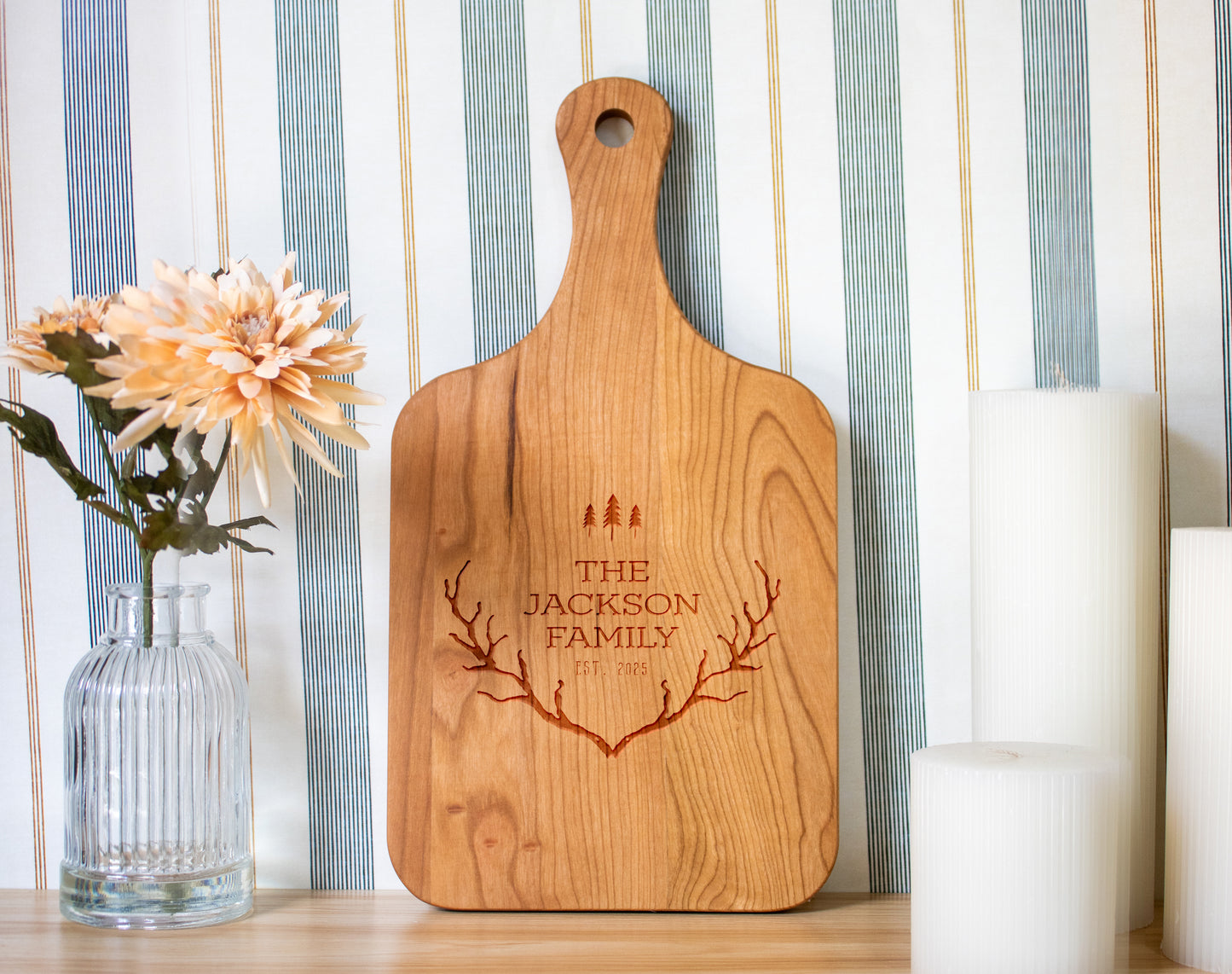 Rustic Country Antlers with Trees - 019