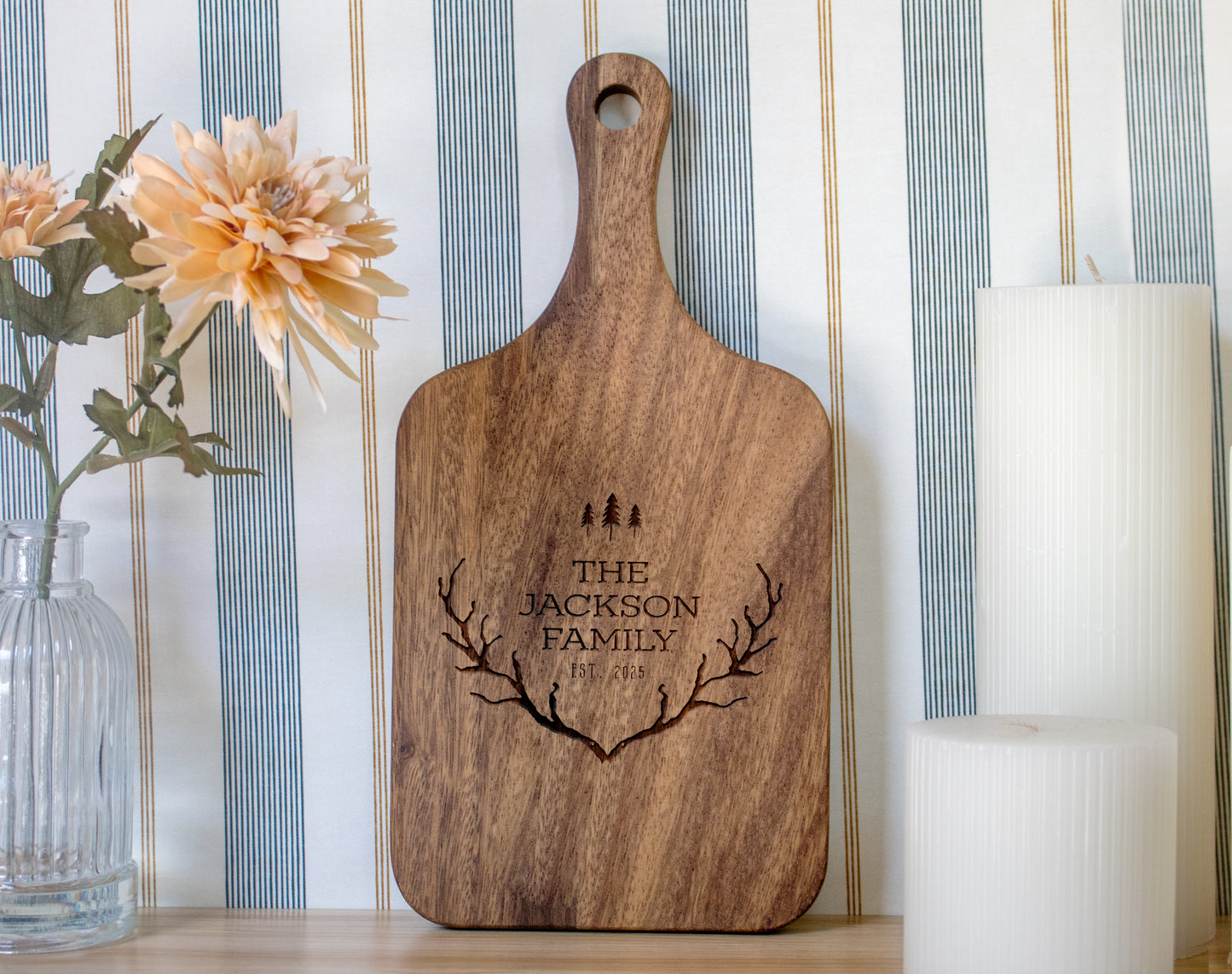 Rustic Country Antlers with Trees - 019