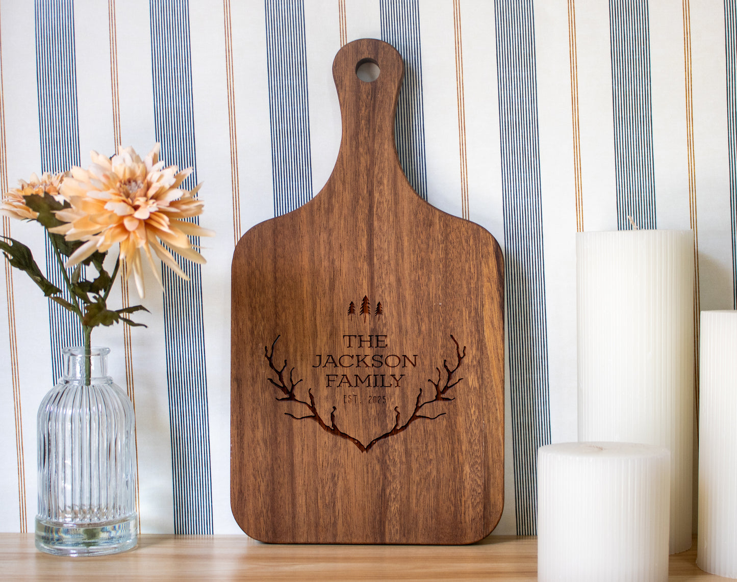 Rustic Country Antlers with Trees - 019