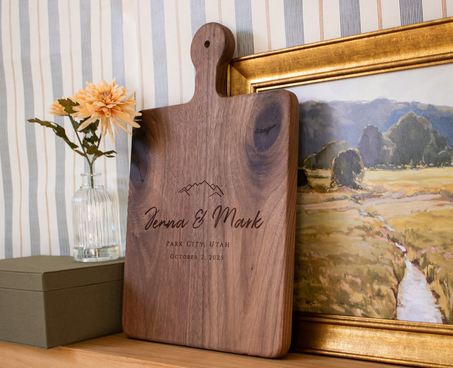 Mountain Wedding Cutting Board - 022