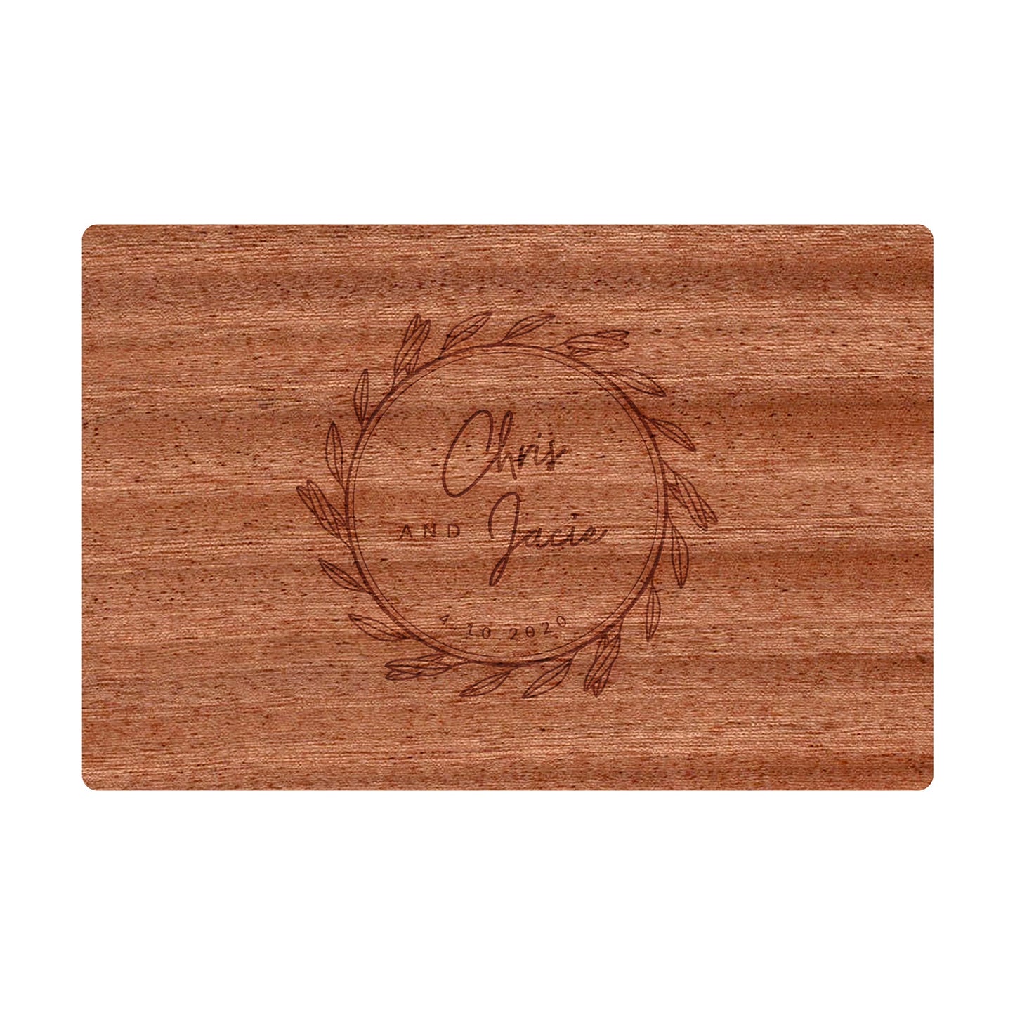 Wreath with Names and Date - 030