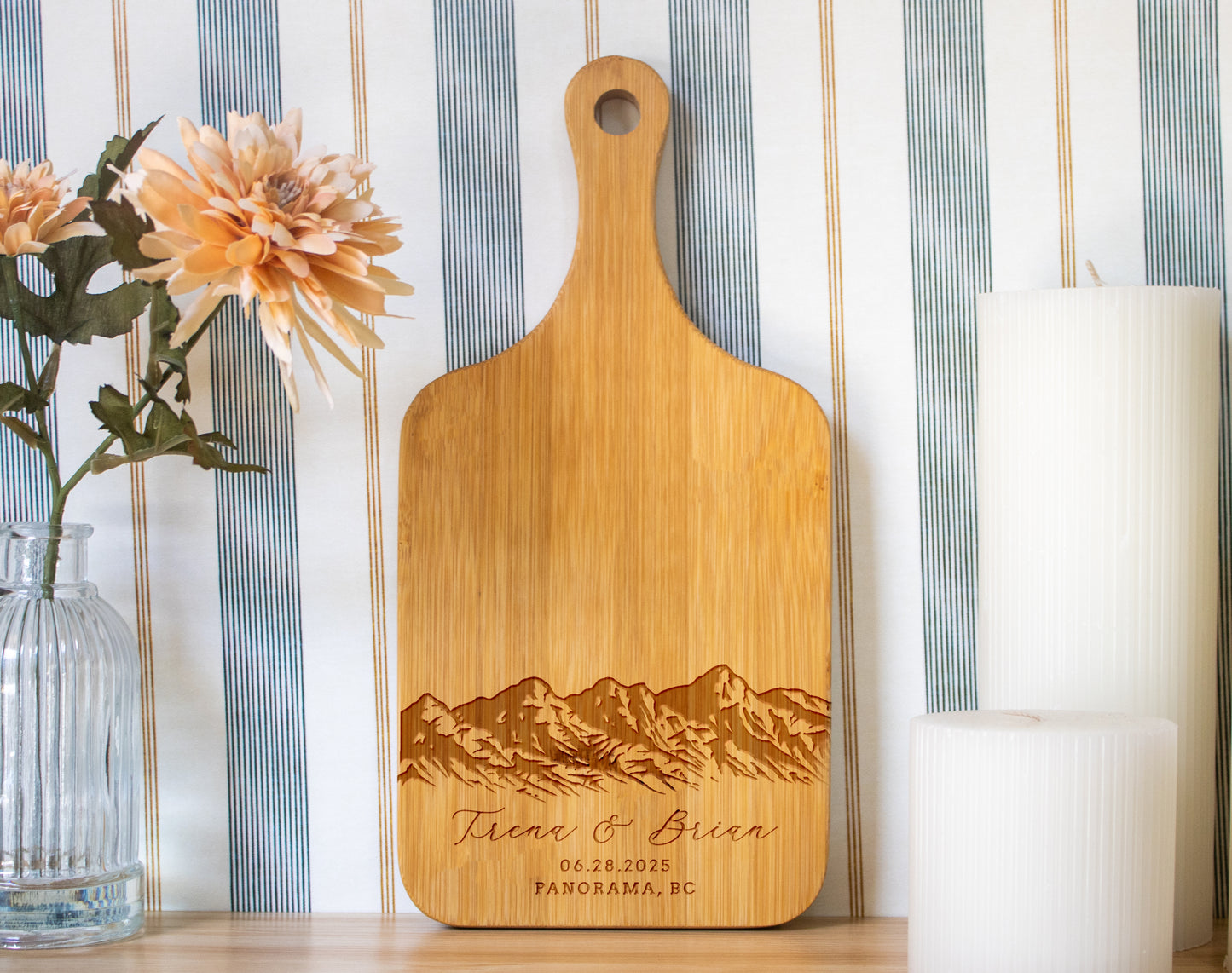 Mountain Wedding Personalized Charcuterie Board - 033