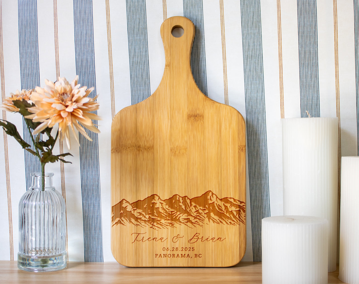 Mountain Wedding Personalized Charcuterie Board - 033