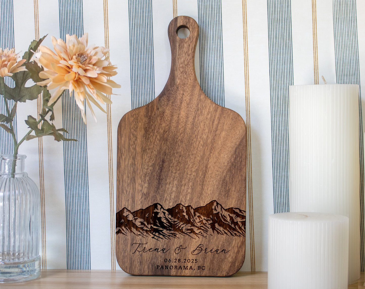 Mountain Wedding Personalized Charcuterie Board - 033