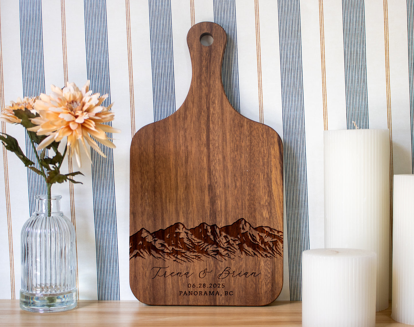Mountain Wedding Personalized Charcuterie Board - 033