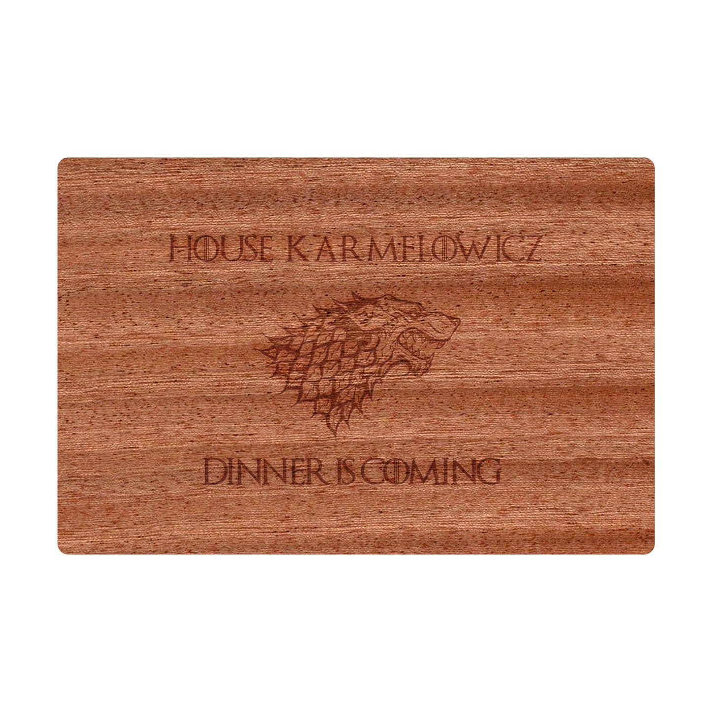 Dinner is Coming Cutting Board Personalized - 052