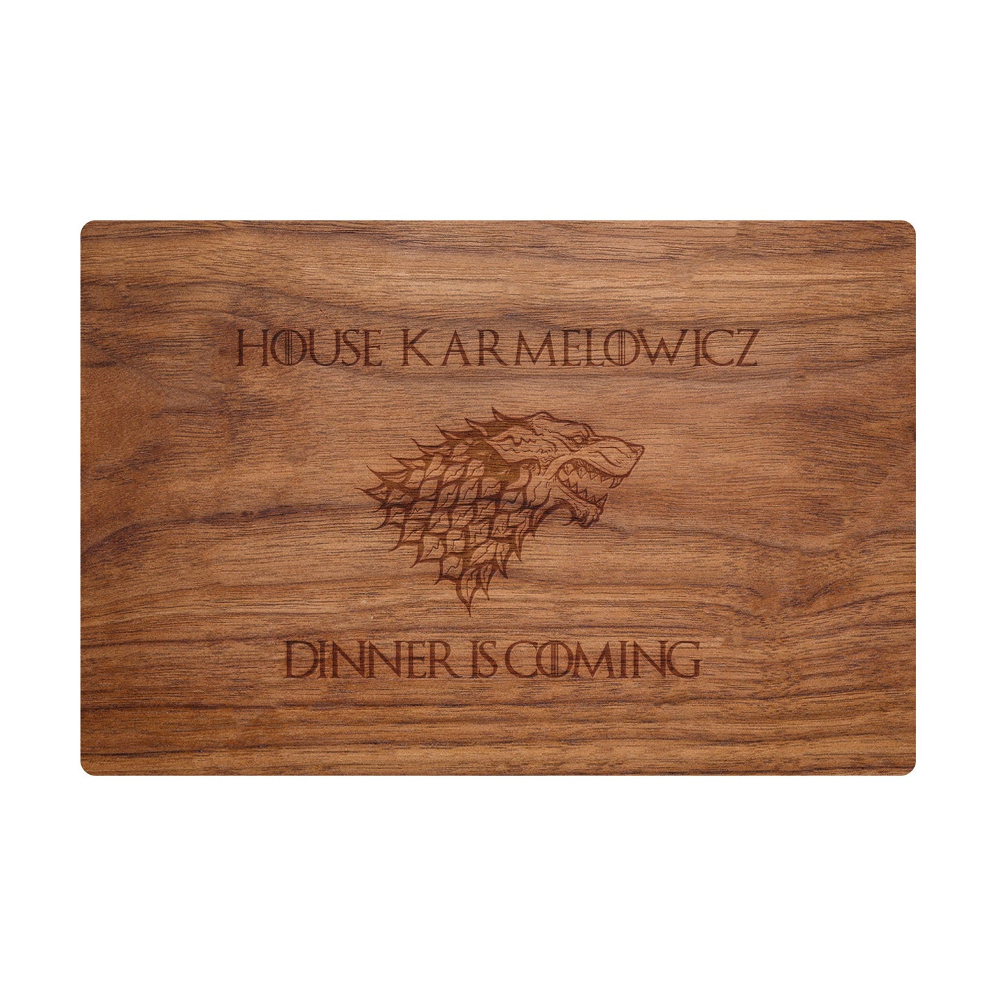 Dinner is Coming Cutting Board Personalized - 052