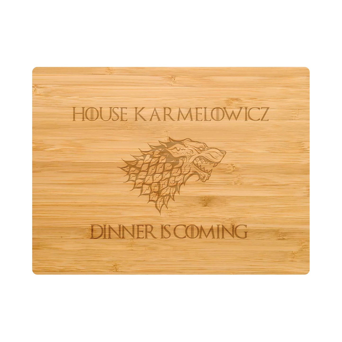 Dinner is Coming Cutting Board Personalized - 052