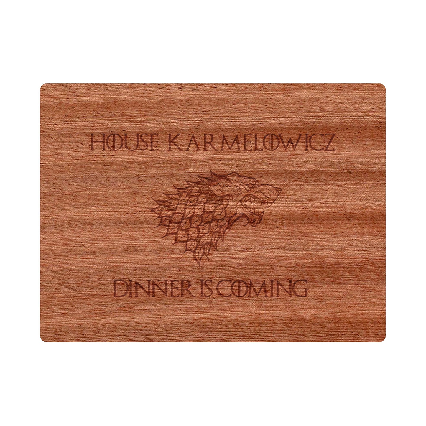 Dinner is Coming Cutting Board Personalized - 052