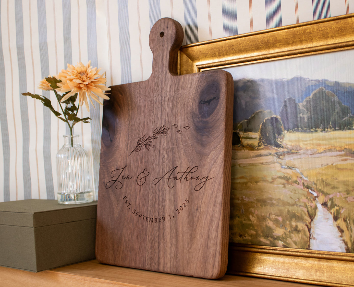 Couple's Personalized Cutting Board 065