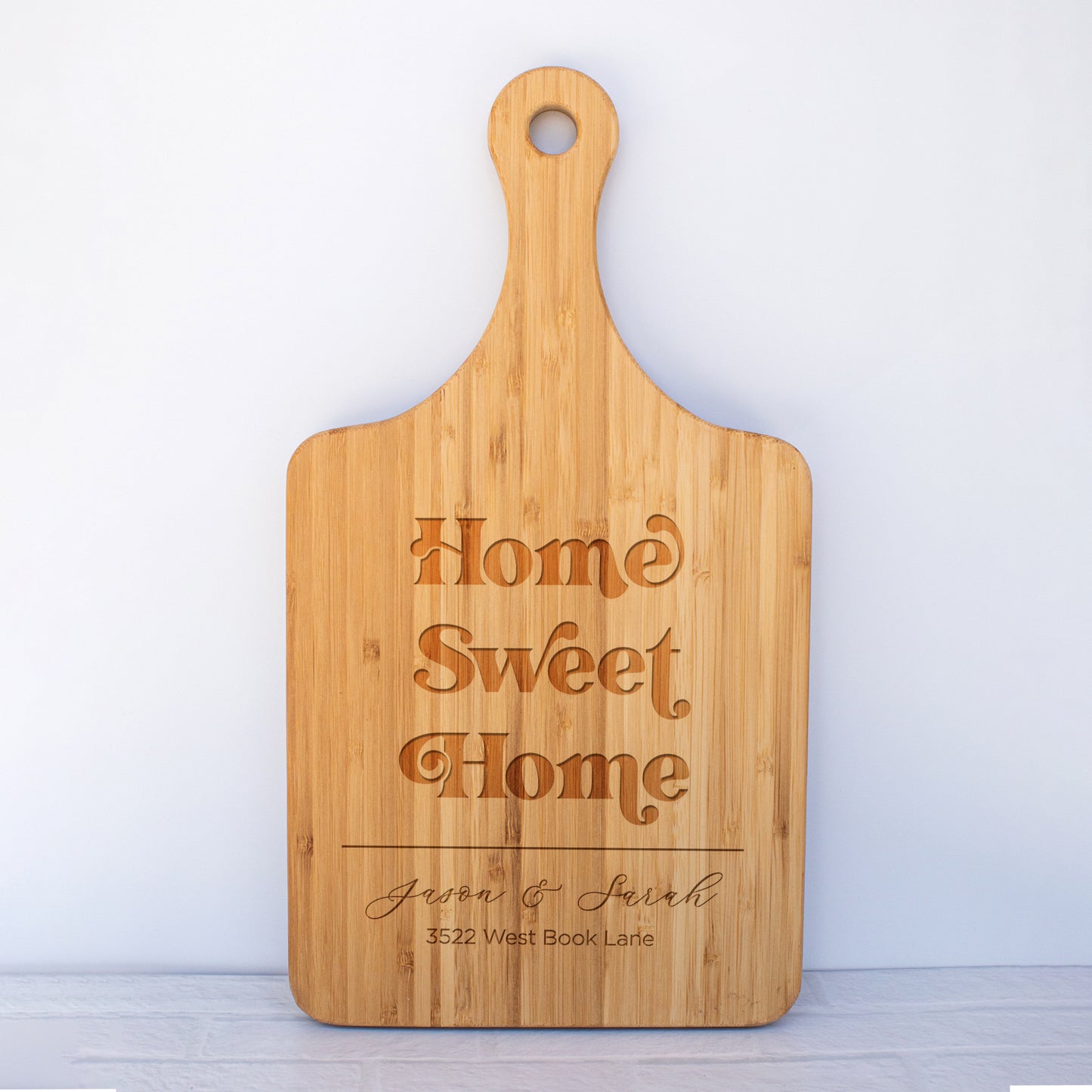 Home Sweet Home Personalized Cutting Board - 045
