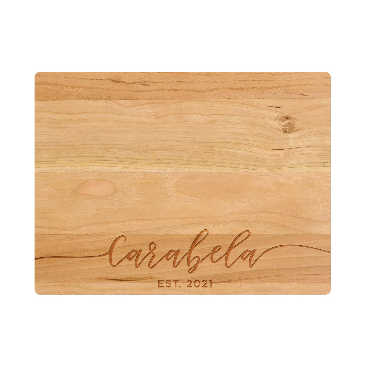Cursive Name Personalized Cutting Board - 001
