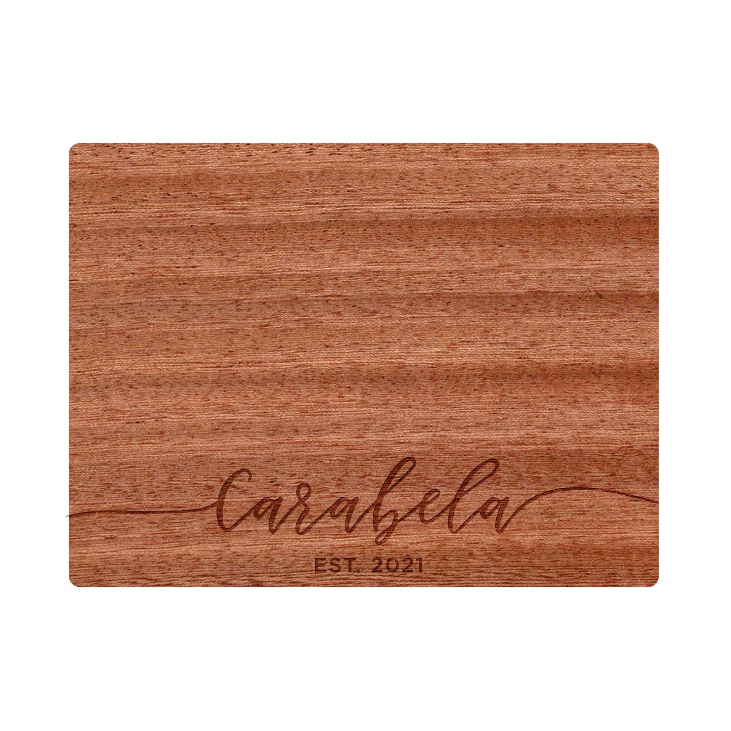 Cursive Name Personalized Cutting Board - 001