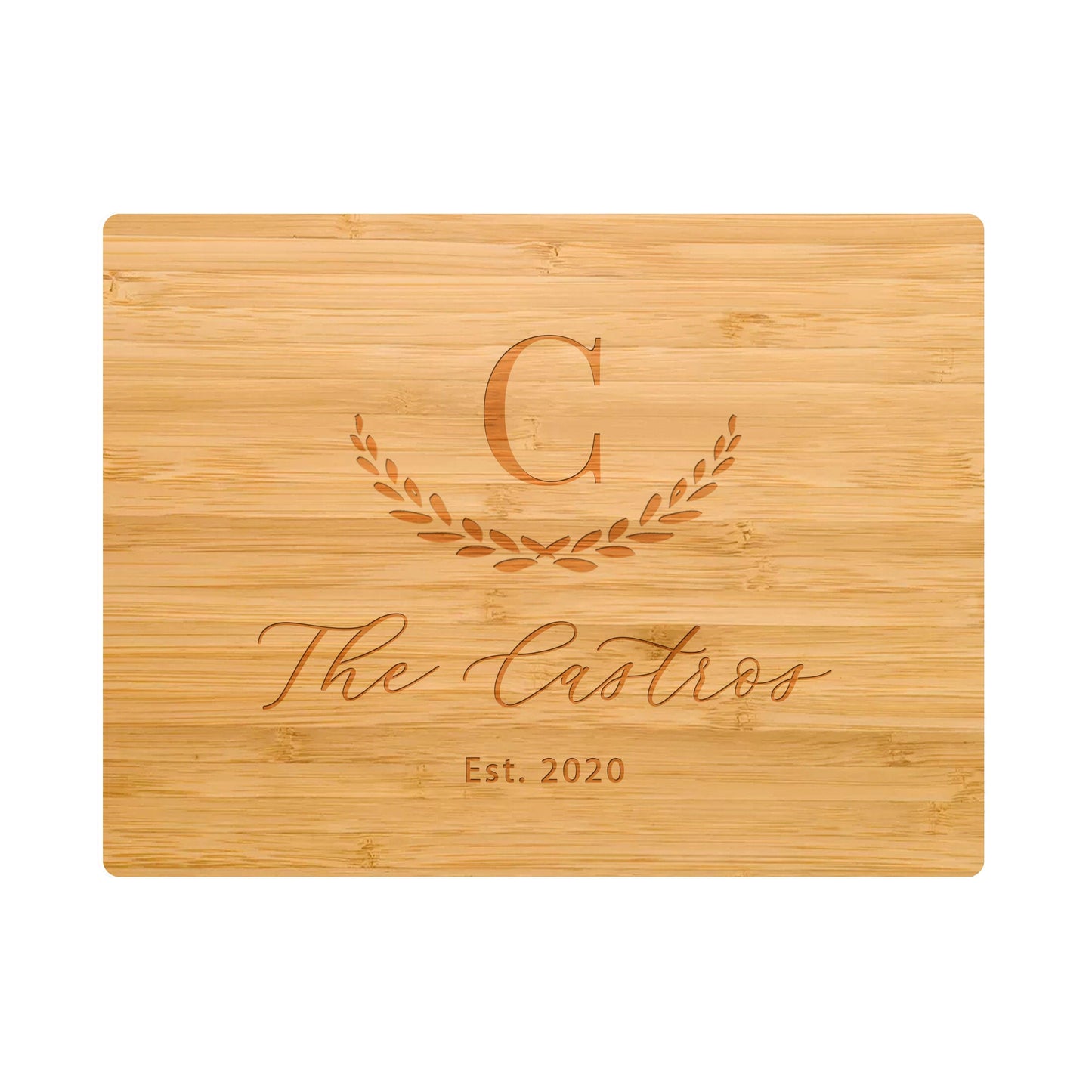 Large Initial with Family Name - 002