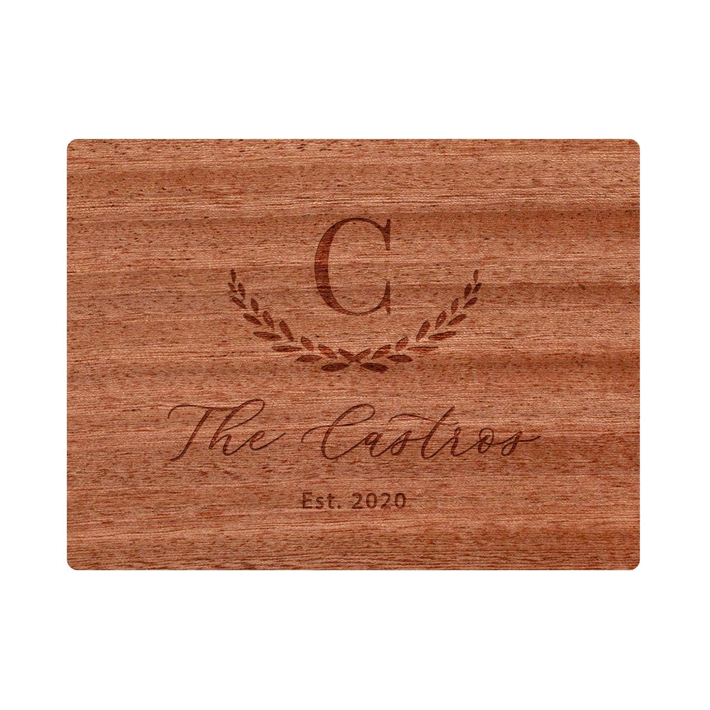 Large Initial with Family Name - 002