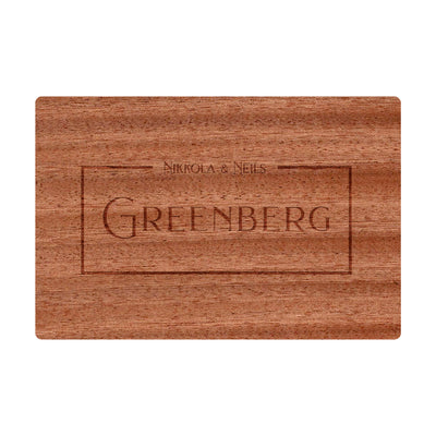 Modern Square with Last Name Board - 011