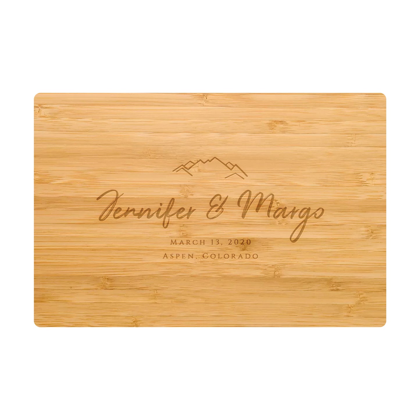 Mountain Wedding Cutting Board - 022