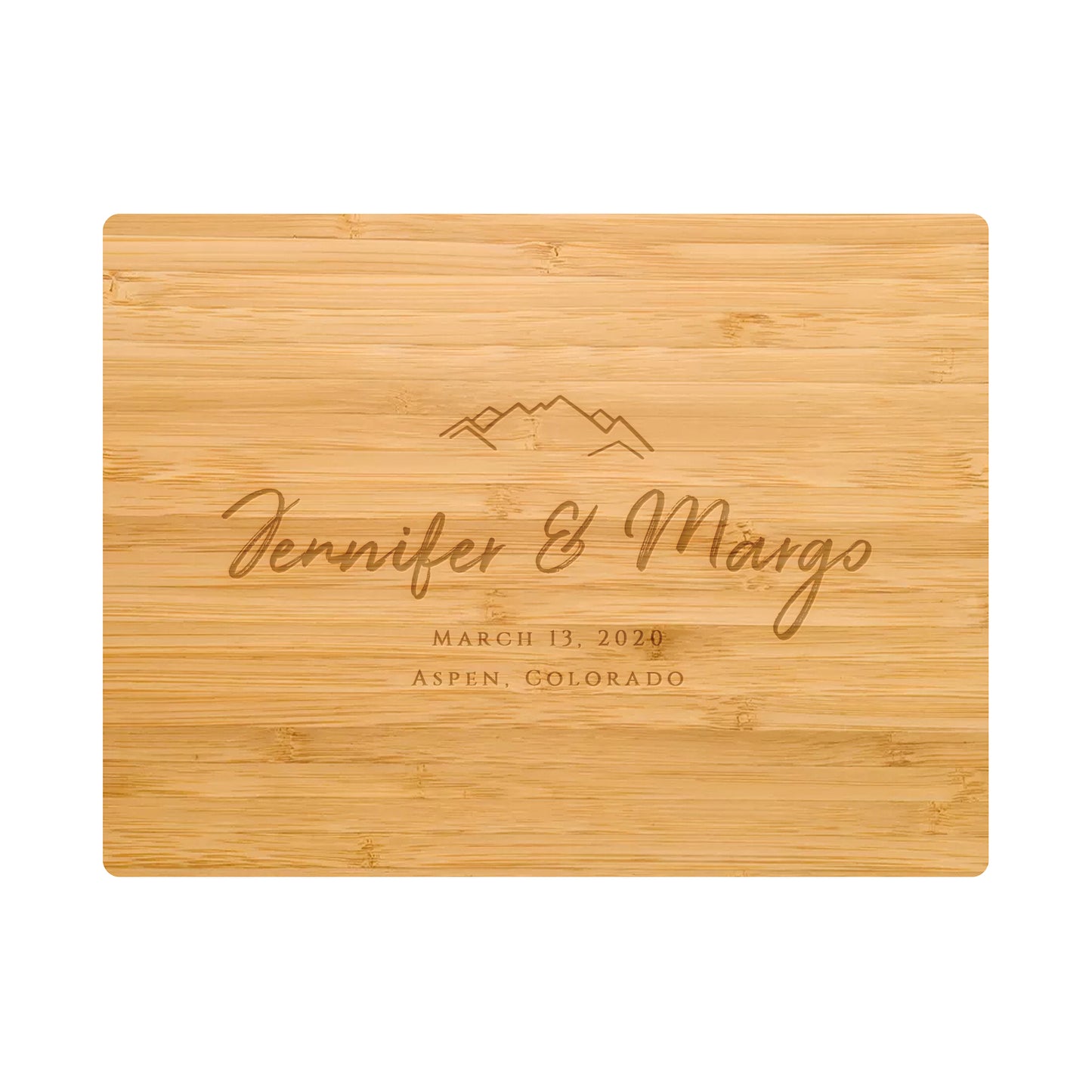 Mountain Wedding Cutting Board - 022