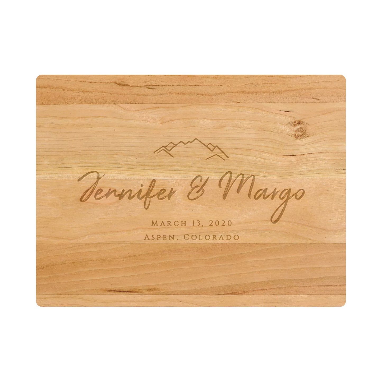 Mountain Wedding Cutting Board - 022