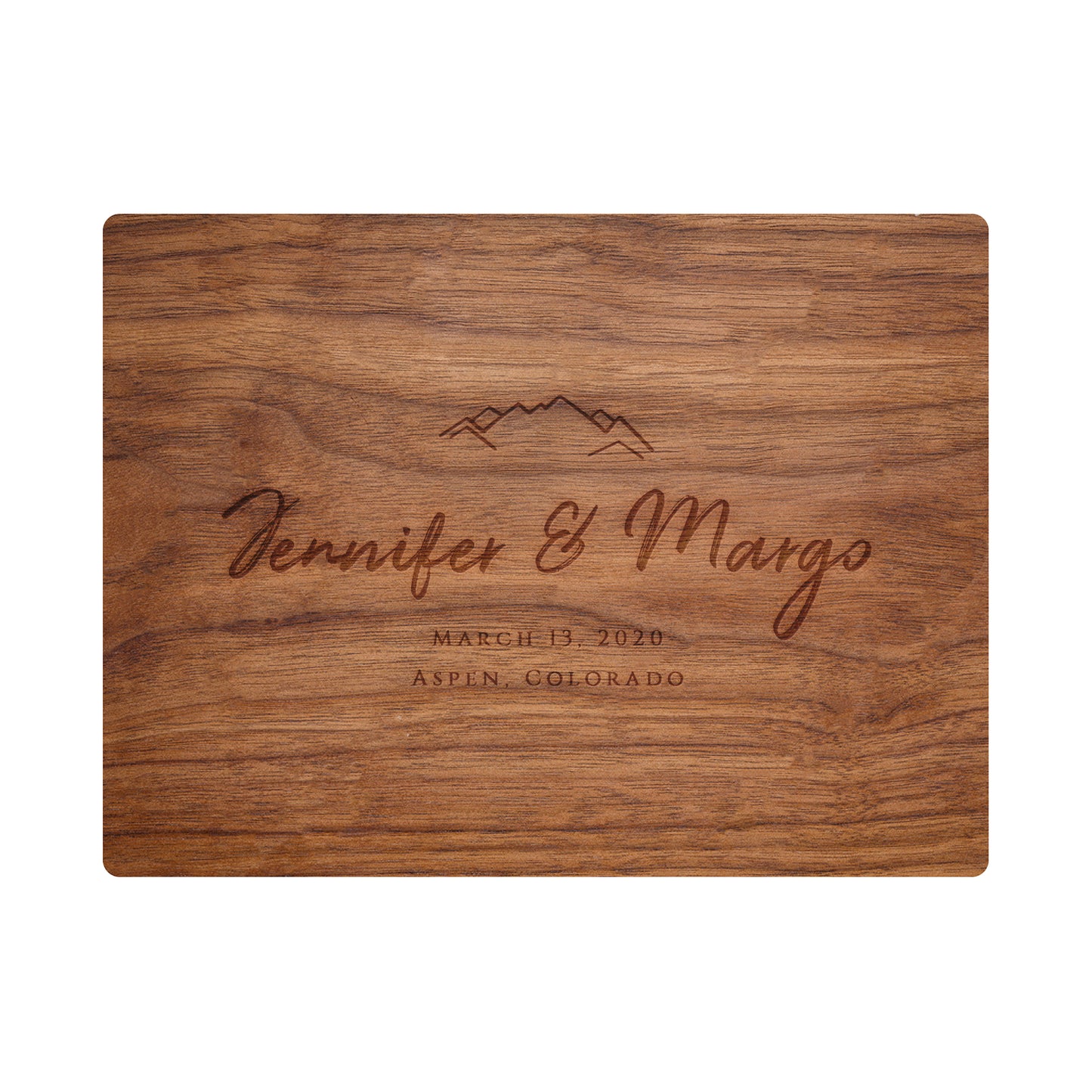 Mountain Wedding Cutting Board - 022
