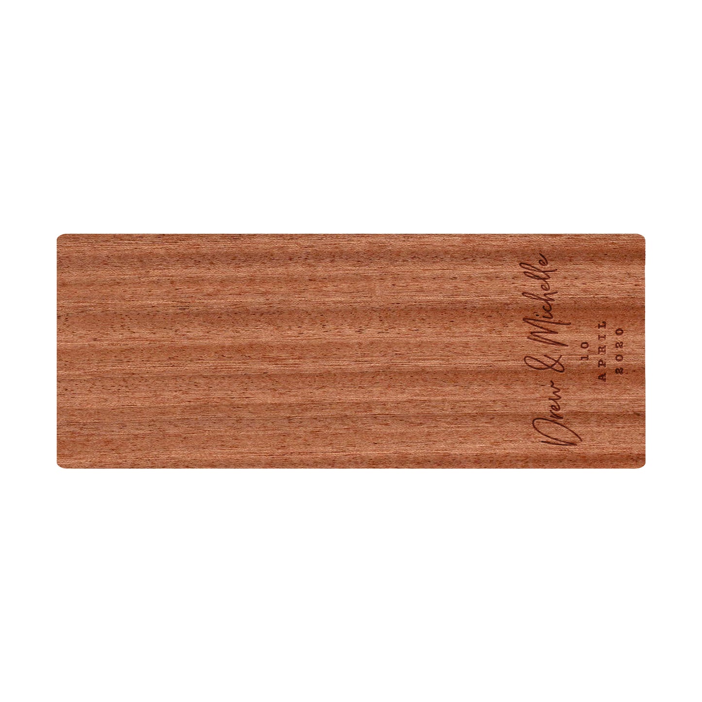 Personalized Cutting Board Cursive Engagement Names - 031