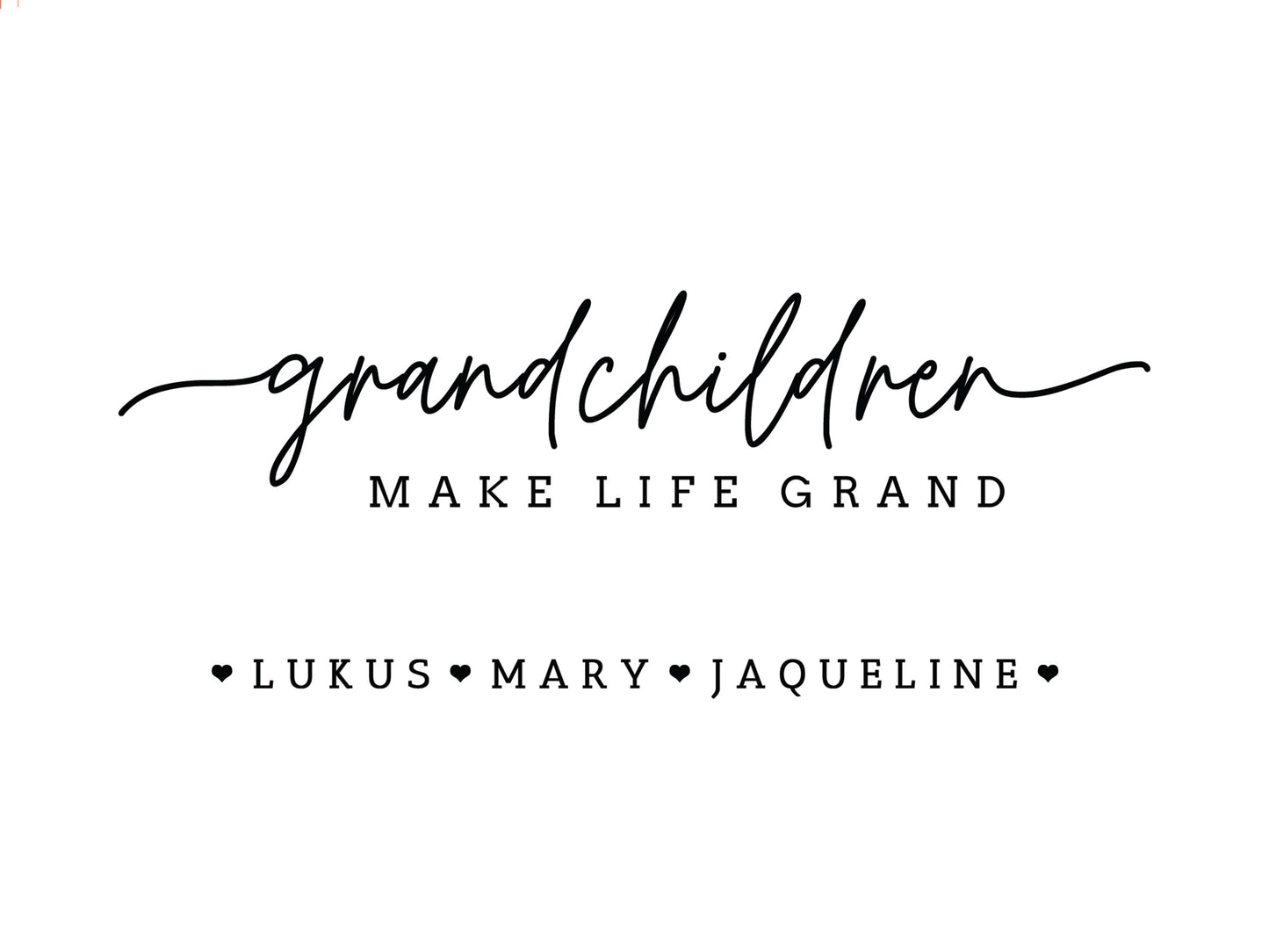 Grandchildren Make Life Grand Picture Frame - F01