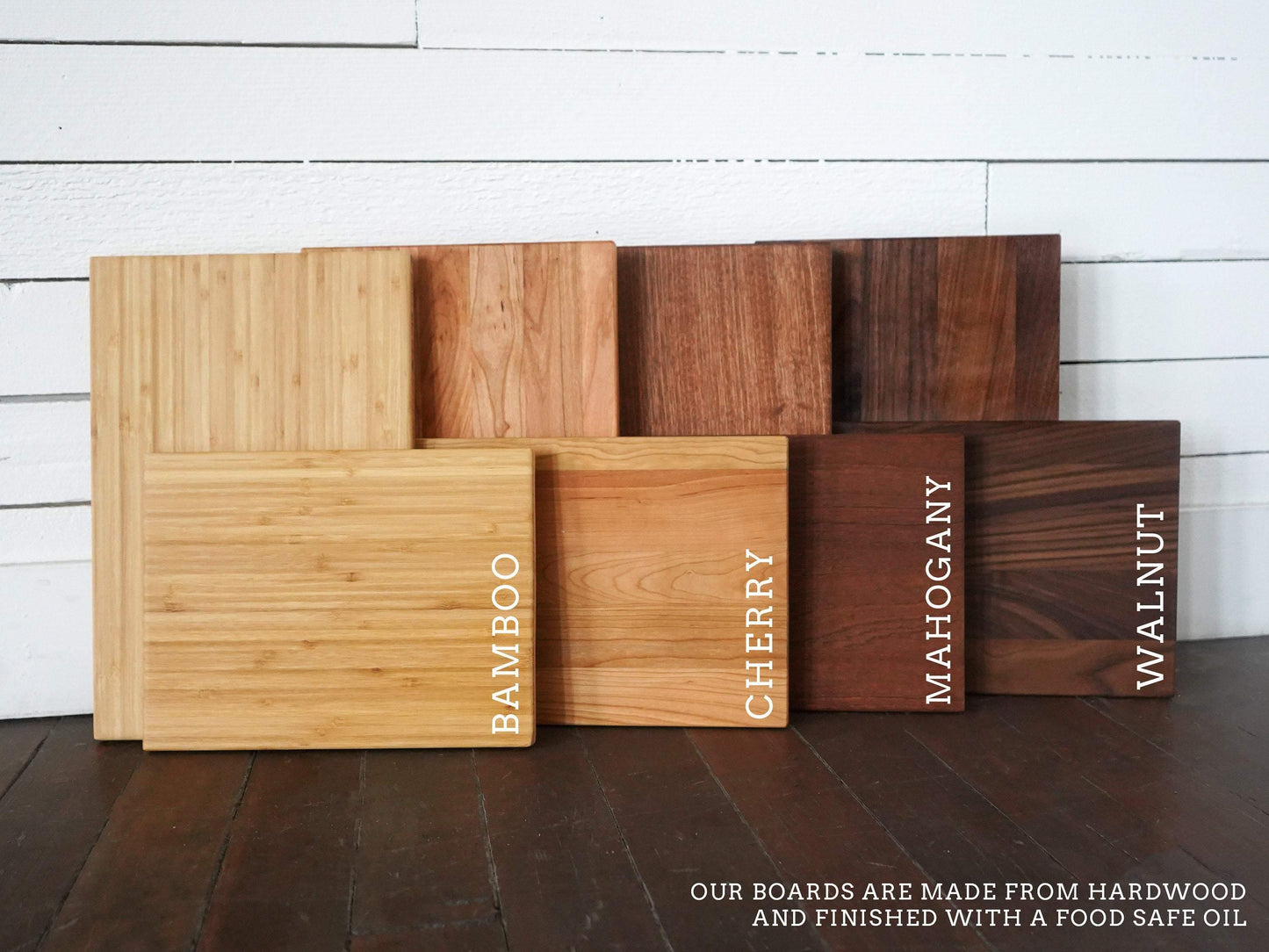 Personalized Cutting Board Cursive Engagement Names - 031