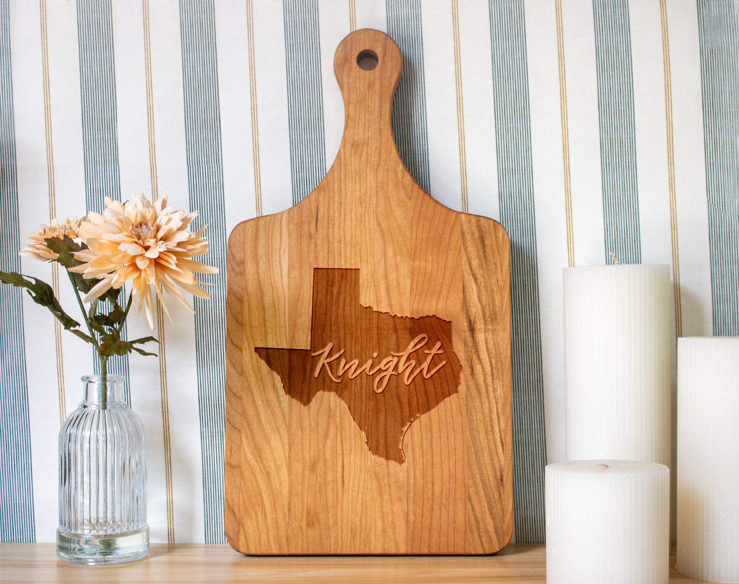 Personalized Texas Cutting Board