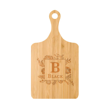 Traditional Monogram with Floral Boarder - 006