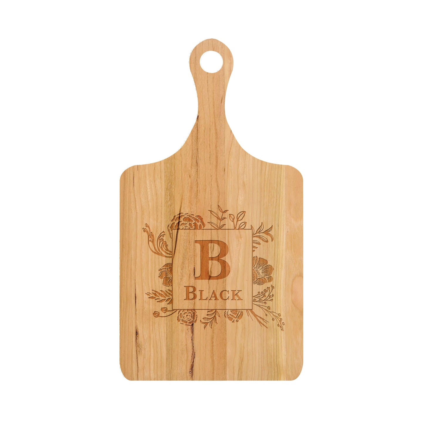 Traditional Monogram with Floral Boarder - 006