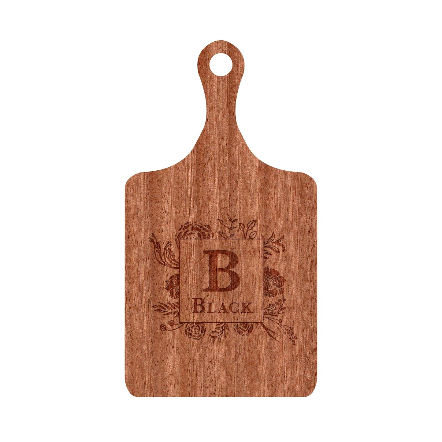 Traditional Monogram with Floral Boarder - 006