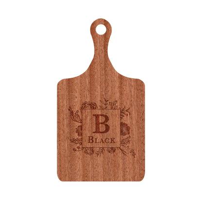 Traditional Monogram with Floral Boarder - 006