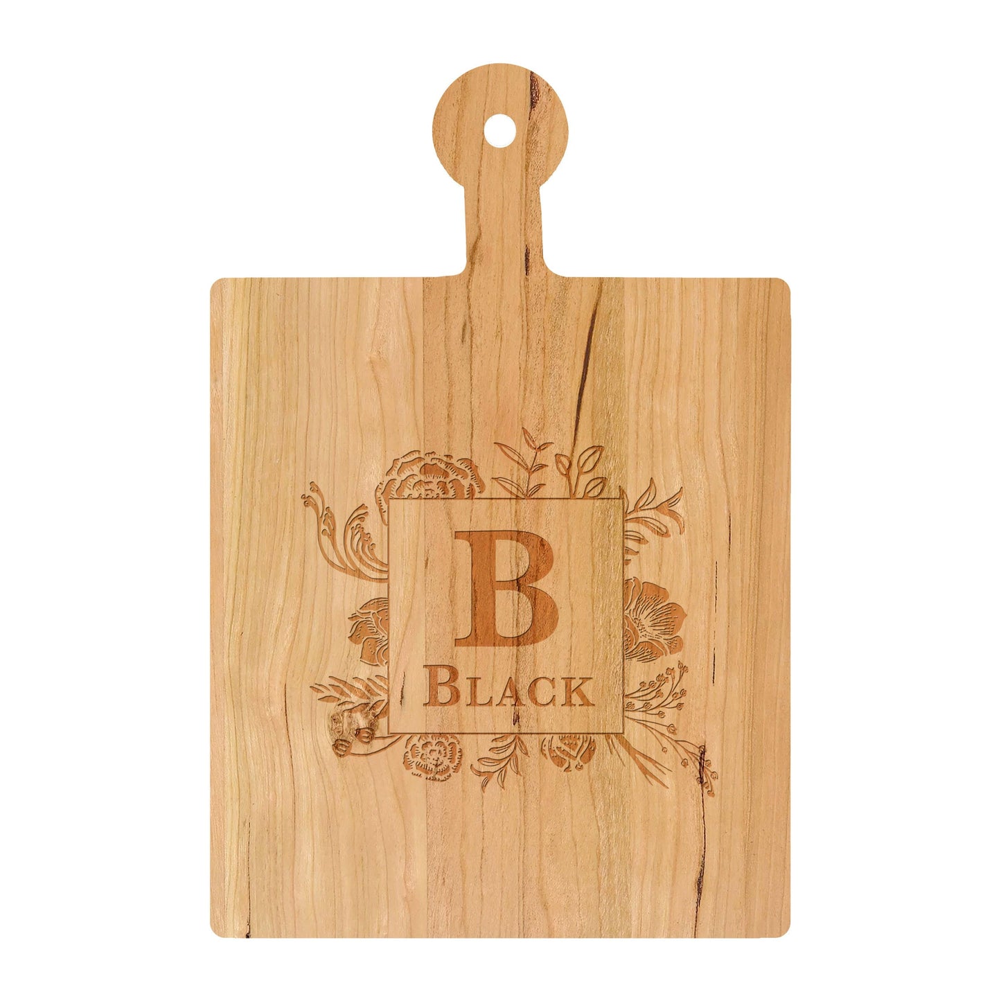 Traditional Monogram with Floral Boarder - 006