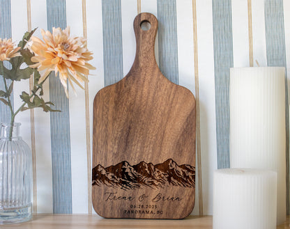 Mountain Wedding Personalized Charcuterie Board - 033
