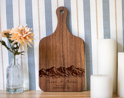 Mountain Wedding Personalized Charcuterie Board - 033