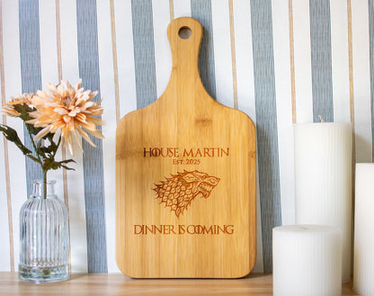 Dinner is Coming Cutting Board Personalized - 052