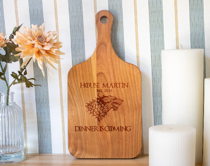 Dinner is Coming Cutting Board Personalized - 052