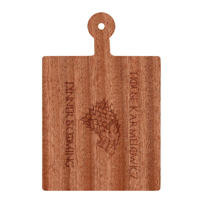 Dinner is Coming Cutting Board Personalized - 052