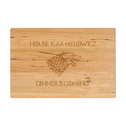 Dinner is Coming Cutting Board Personalized - 052