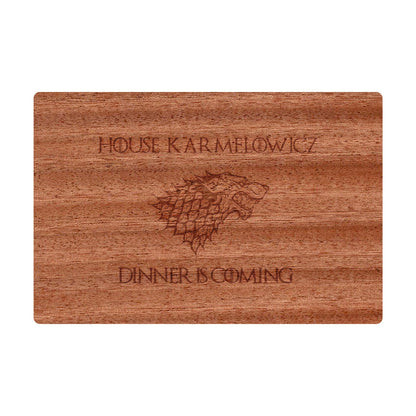 Dinner is Coming Cutting Board Personalized - 052