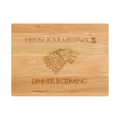 Dinner is Coming Cutting Board Personalized - 052