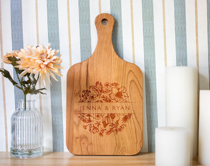 Florals with Names Cutting Board - 063