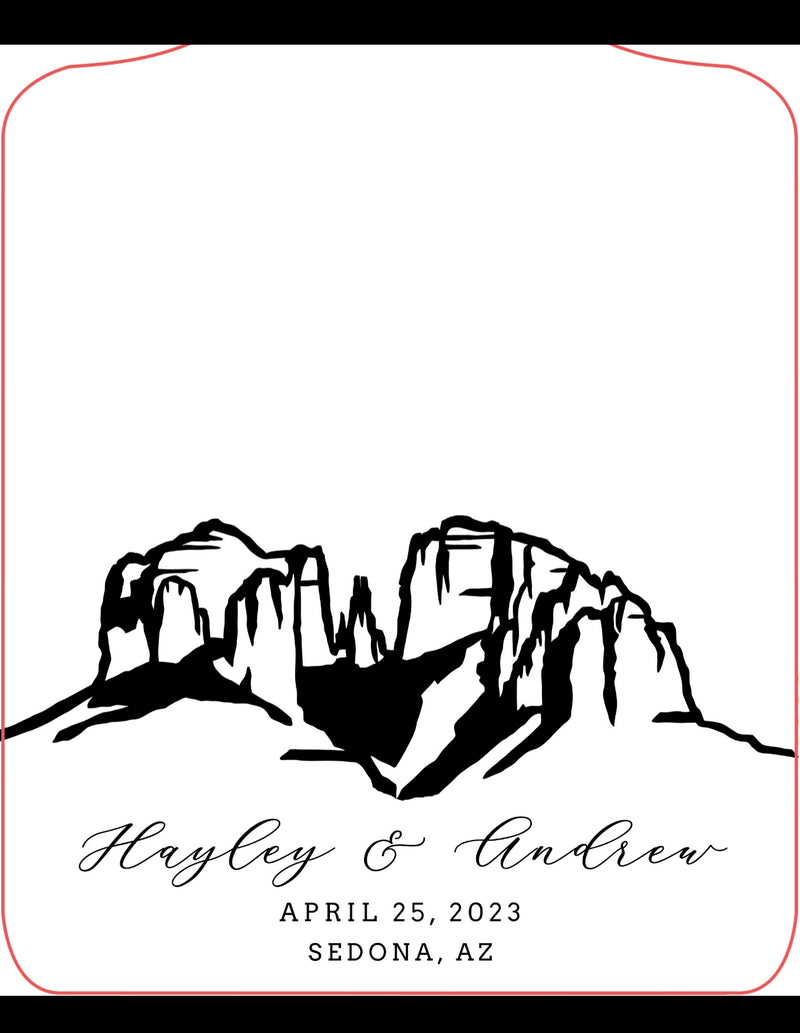 Sedona Arizona Mountain Range Custom Design - 033