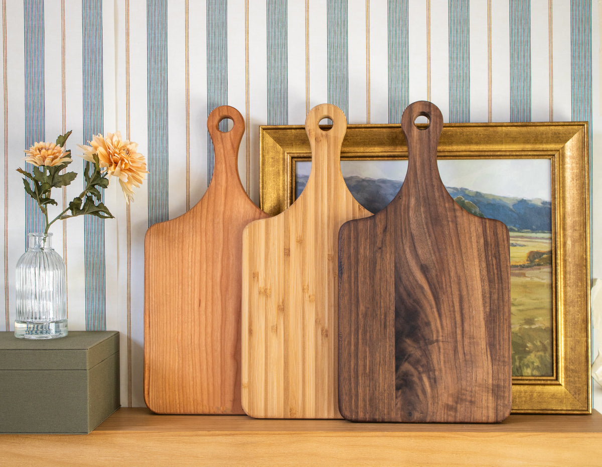 Flowing Script Family Name Cutting Board
