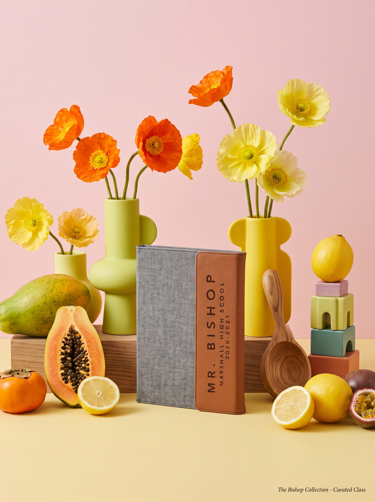 Personalized Portfolios in a colorful floral setting