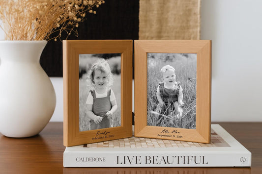Double Wood Photo Frame