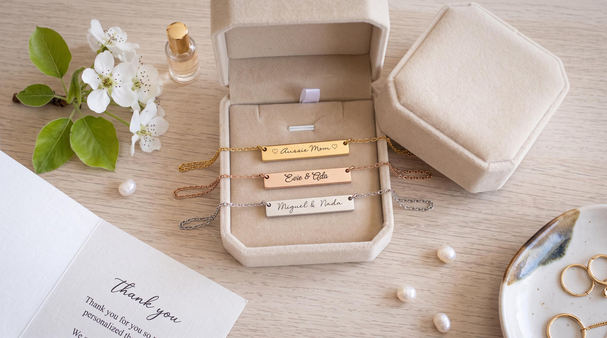 Gold Filled Bar Necklace
