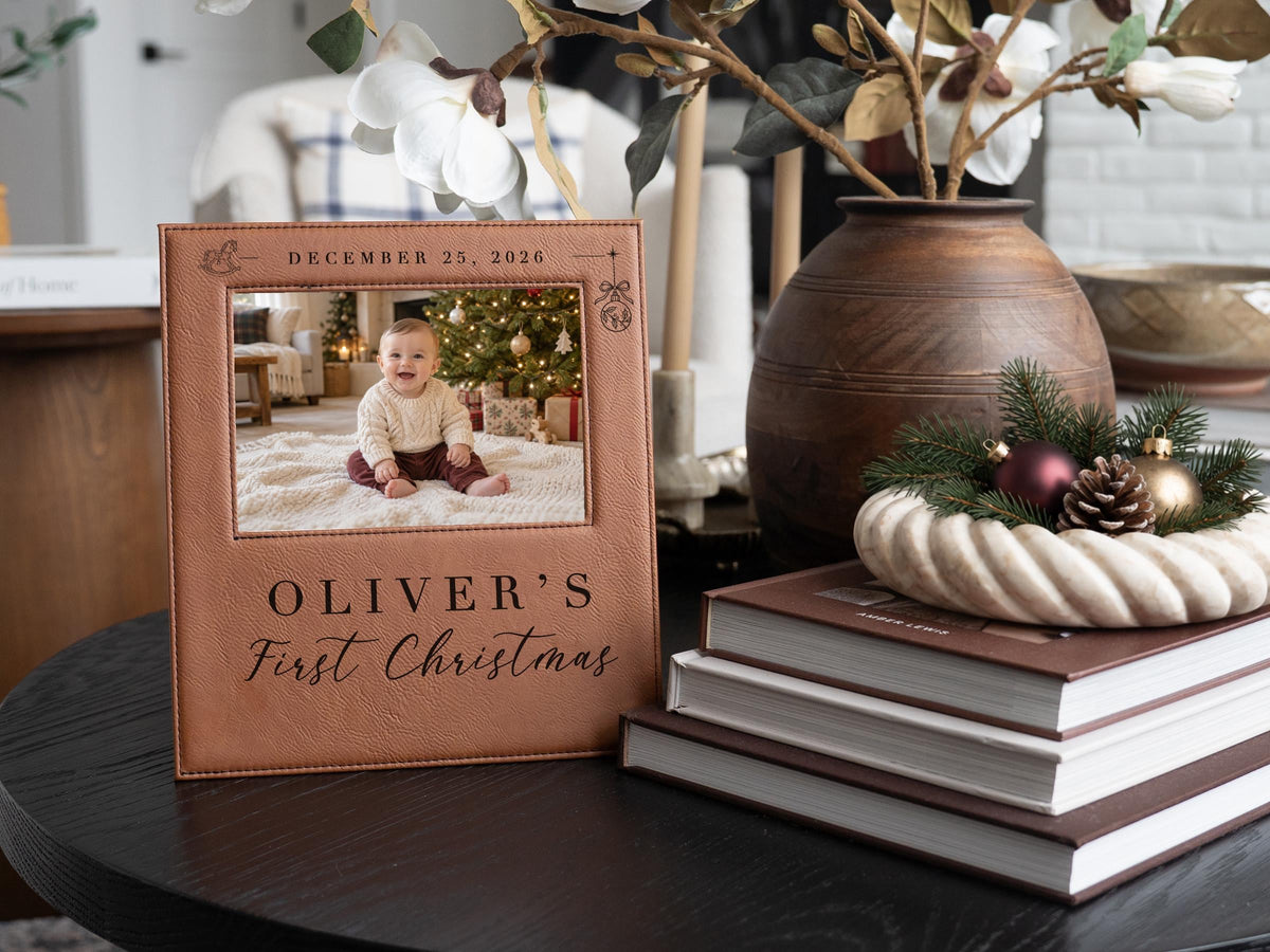 Personalized Xmas Rocking Horse frame; edited mockup.