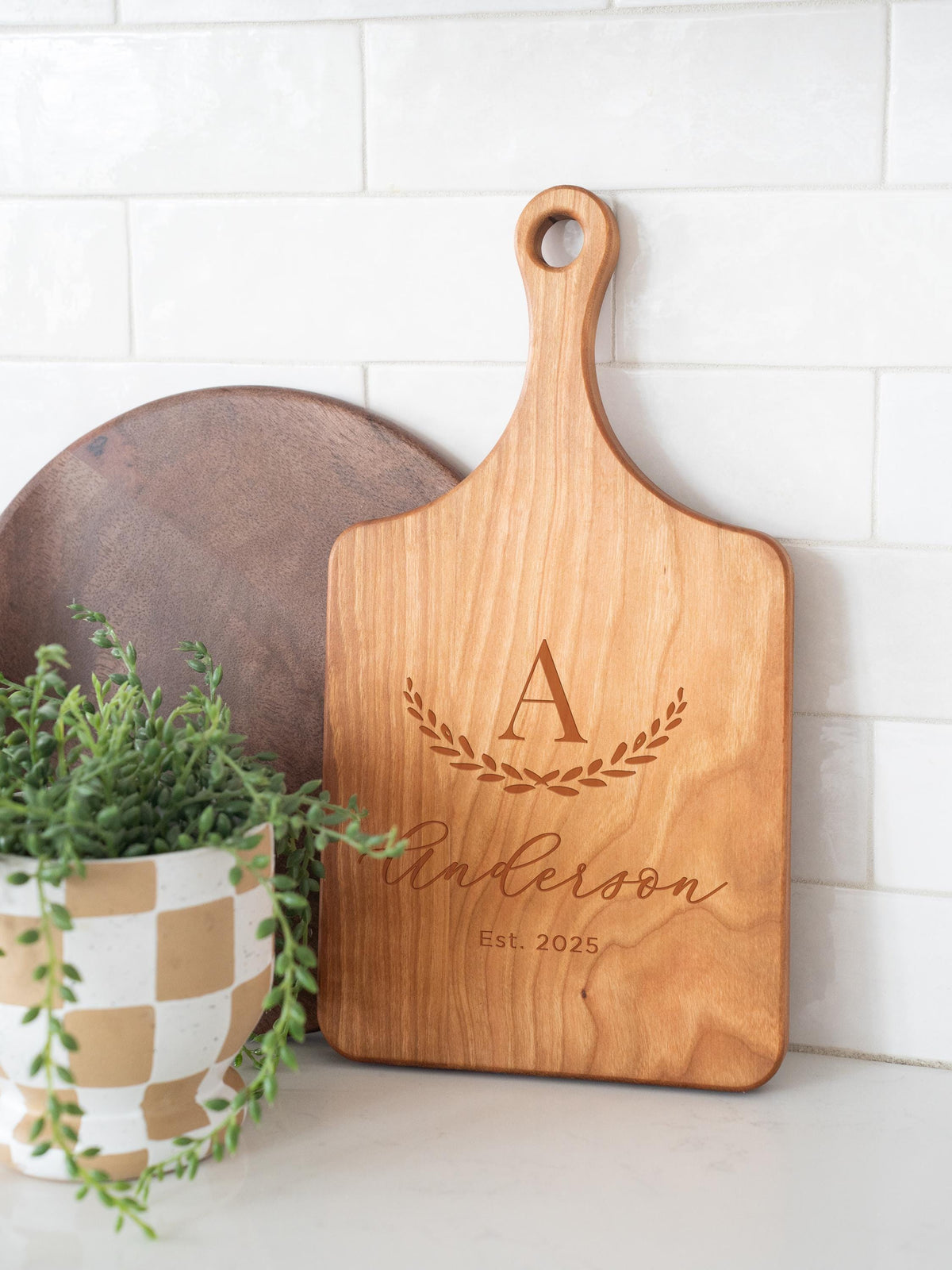 Large Initial Family Name Cutting Board